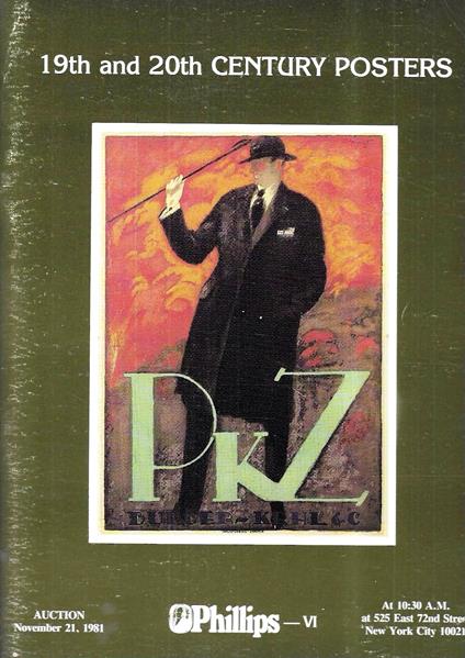 19th and 20th Century Posters. Sale No. 417 - November 21, 1981 (Phillips - VI) - copertina