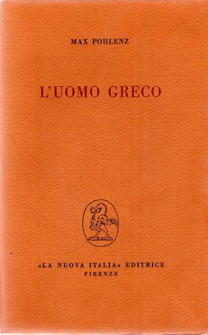 L' uomo greco - Max Pohlenz - copertina