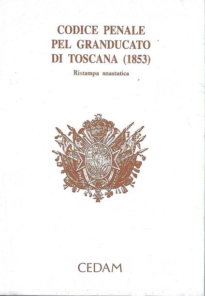 Codice Penale pel Granducato di Toscana (1853) - copertina