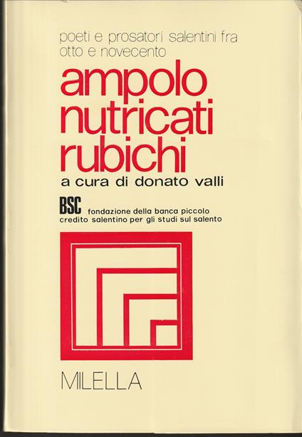 Ampolo, Nutricati, Rubichi , 1 - copertina