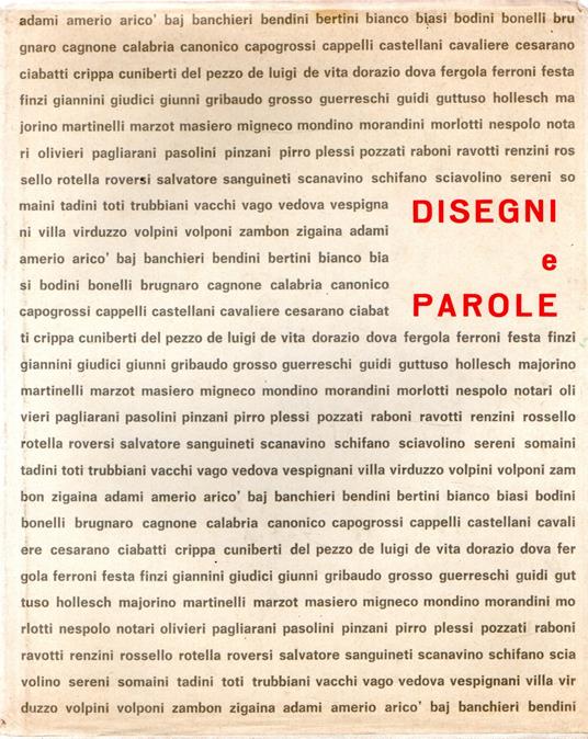 Disegni e parole - copertina
