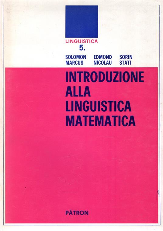 Introduzione alla linguistica matematica - copertina
