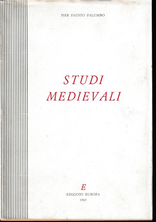 Studi medievali - copertina