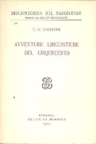 Avventure linguistiche del Cinquecento - copertina