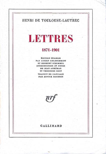 Lettres 1871-1901 - copertina