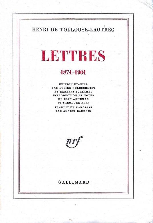 Lettres 1871-1901 - copertina
