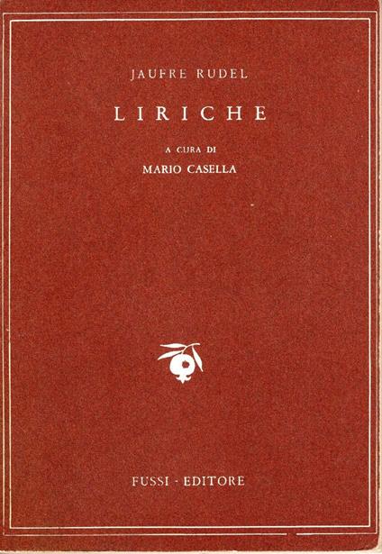 Liriche - Jaufré Rudel - copertina