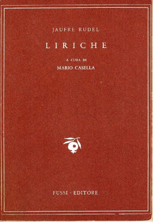 Liriche - Jaufré Rudel - copertina