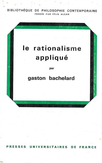 Le rationalisme appliqué - copertina
