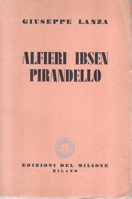 Alfieri - Ibsen - Pirandello - copertina
