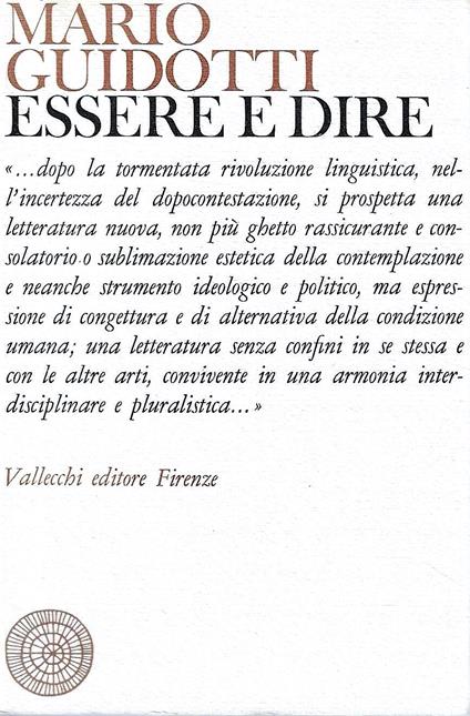 Essere e dire - copertina