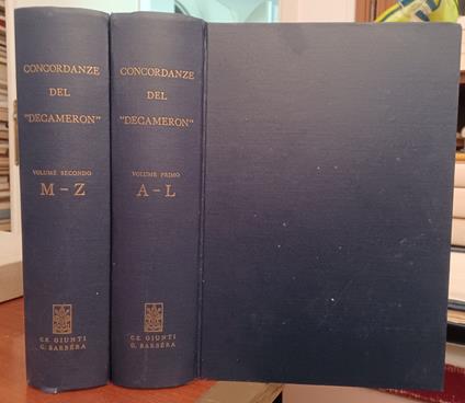 Concordanze del ''Decameron'' - copertina