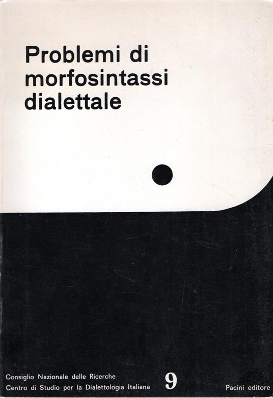 Problemi di morfosintassi dialettale - copertina
