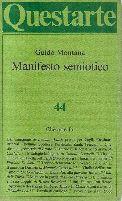 Manifesto semiotico - copertina