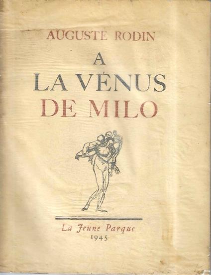 A la Venus de Milo - copertina