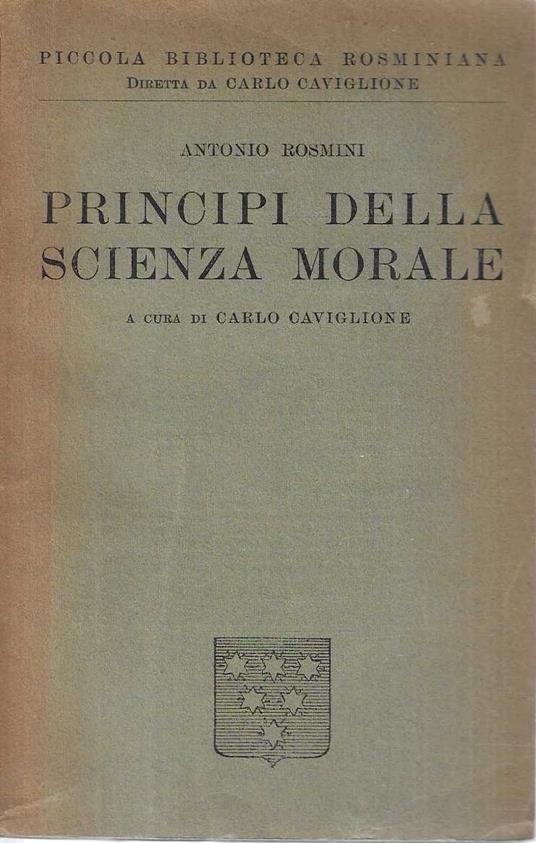 Principi della Scienza Morale - copertina