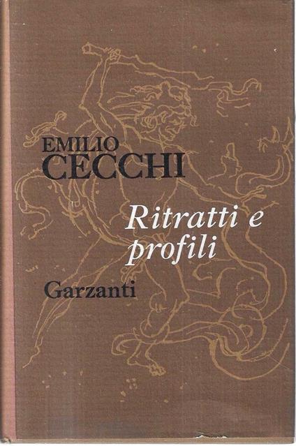 Ritratti e profili. Saggi e note di letteratura italiana - copertina