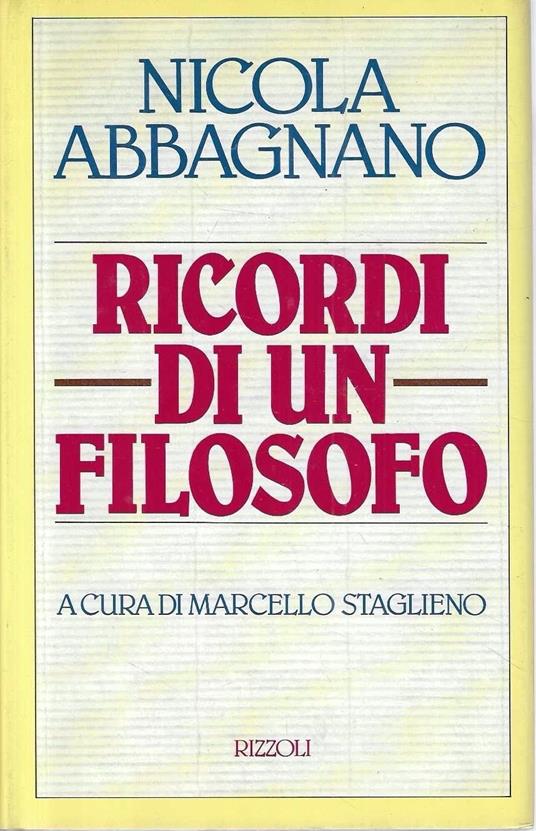 Ricordi di un filosofo - copertina