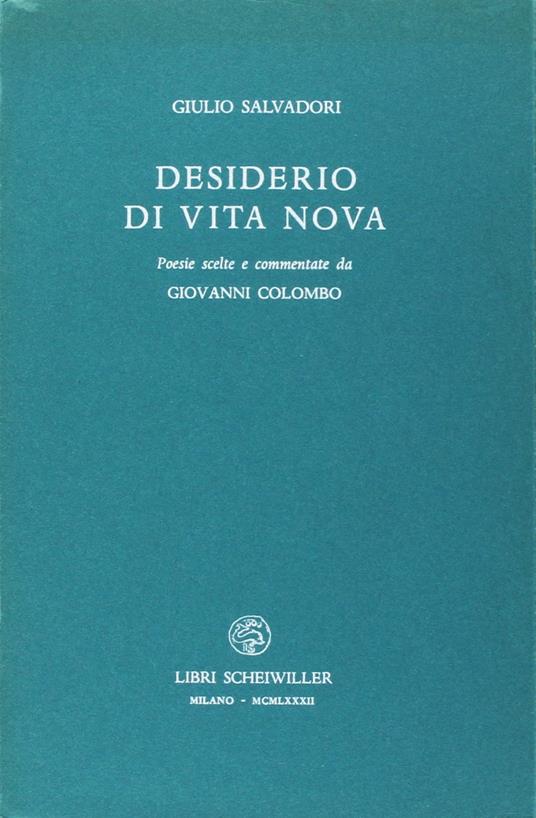 Desiderio di vita nova - copertina