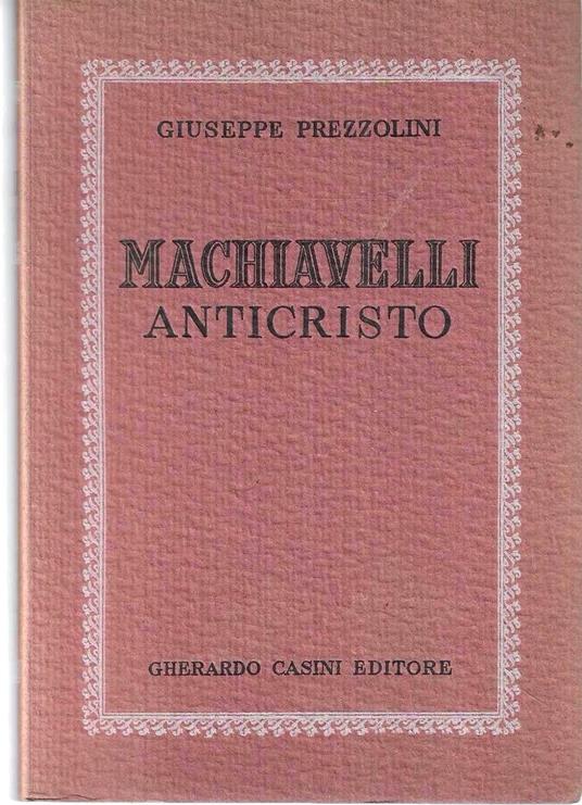 Machiavelli anticristo - copertina