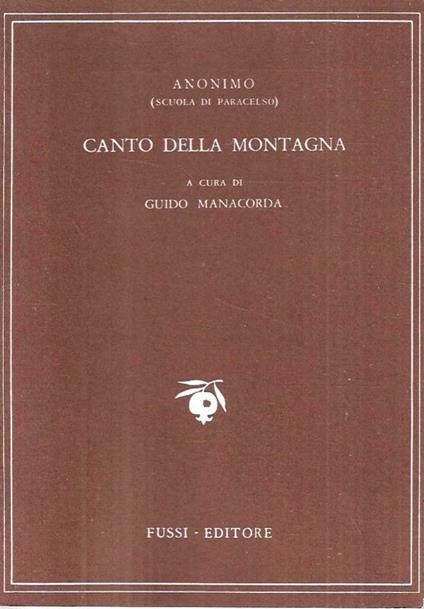 Canto della montagna - copertina