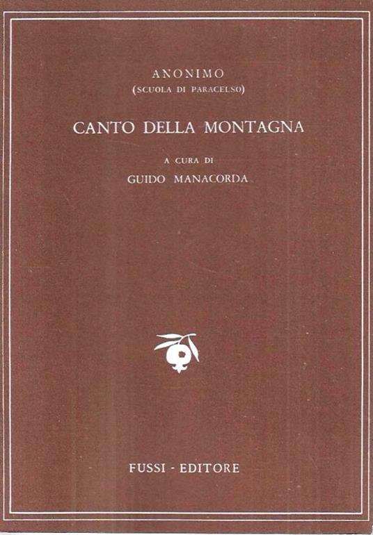 Canto della montagna - copertina