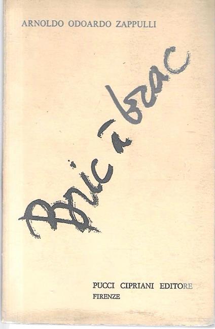 Bric à brac. Aforismi - copertina