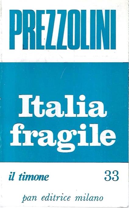 Italia fragile - copertina