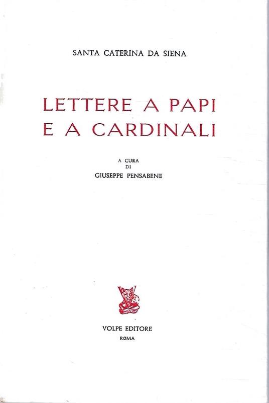 Lettere a papi e cardinali - copertina