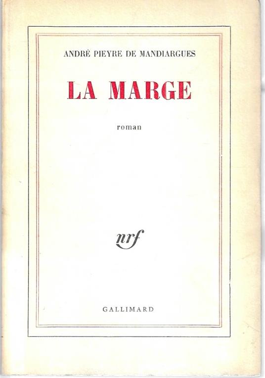 La Marge - André Pieyre de Mandiargues - copertina