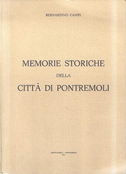 Memorie storiche della Città di Pontremoli - copertina