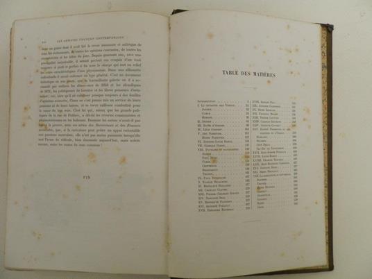 Les artistes francais contemporains. Peintres – Sculptures. Illustré de 10 eaux – fortes et de 176 gravures dans le texte - Victor Fournel - 6