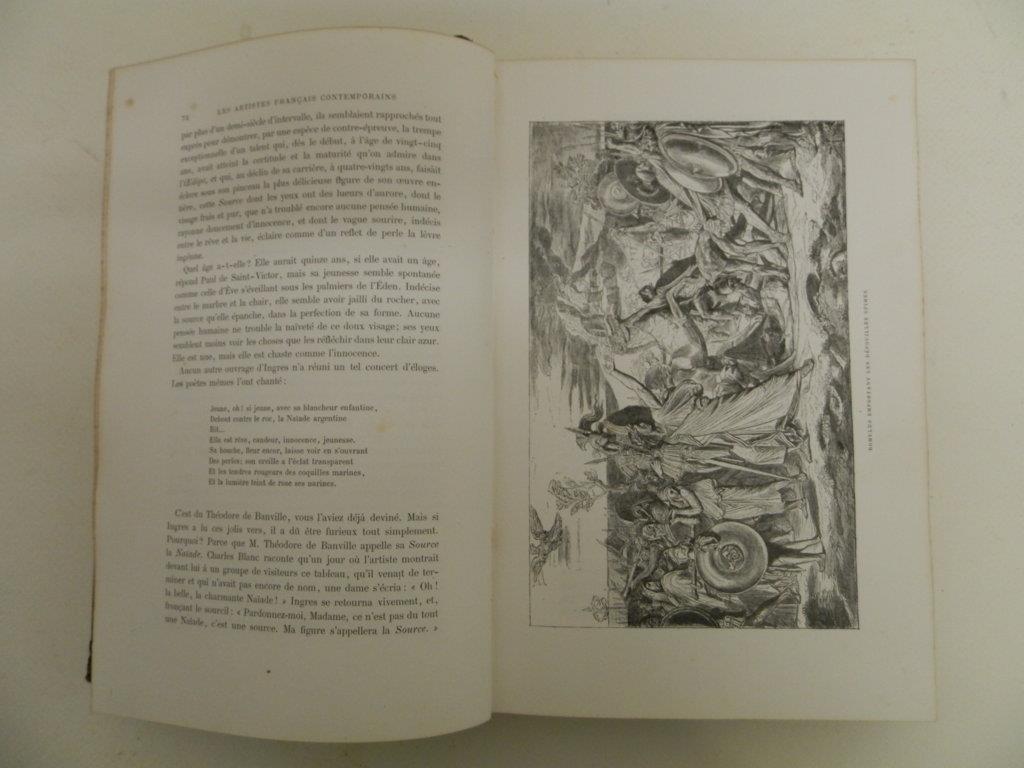 Les artistes francais contemporains. Peintres – Sculptures. Illustré de 10 eaux – fortes et de 176 gravures dans le texte