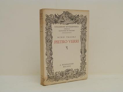 Pietro Verri - Nino Valeri - copertina