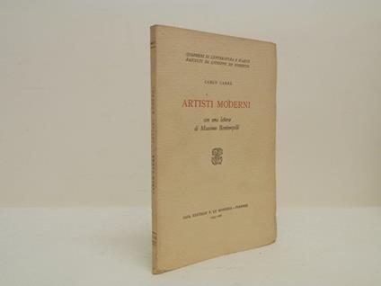 Artisti moderni - Carlo Carrà - copertina