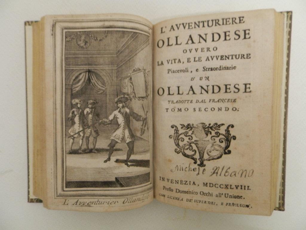 L’Avventuriere Ollandese ovvero la vita, e le avventure piacevoli, e straordinarie d’un Ollandese tradotte dal francese
