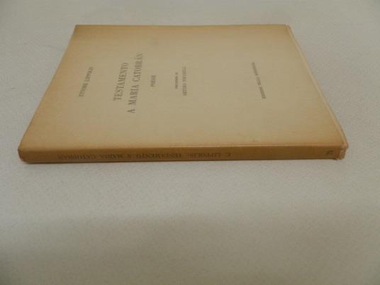 Testamento a Maria Catobran: poesie - Ettore Lippolis - 2