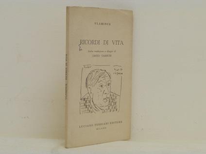 Ricordi di vita - Maurice Vlaminck - copertina