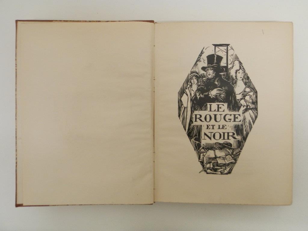 Le rouge et le noir. Chronique du XIX siècle orné de vignettes de Quint