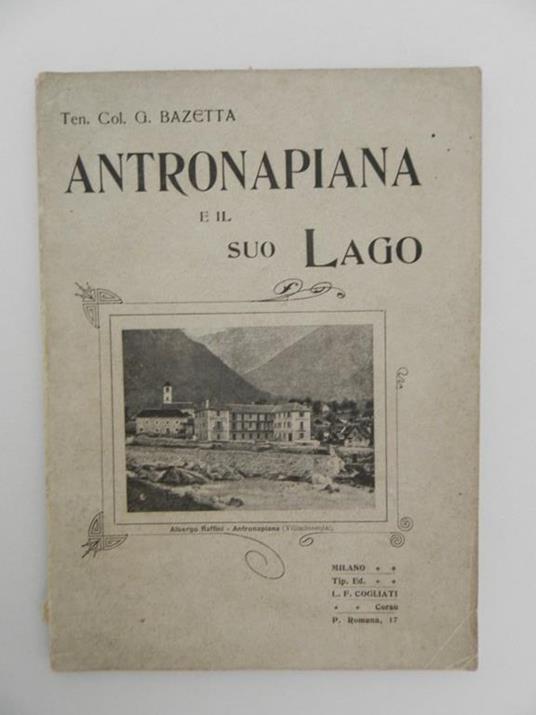 Antronapiana e il suo lago - Giulio Bazetta - copertina
