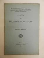 Notizie sulla letteratura voltiana