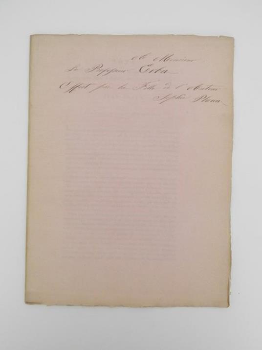 Note sur la formation probable de la multitude des Astéroides qui, entre Mars et Jupiter, circulent autour di Soleil UNITO A: Note sur la configuration originaire des anneaux dont la matière existe actuellement dans l'espace, transformée en plusieurs - Giovanni Plana - copertina