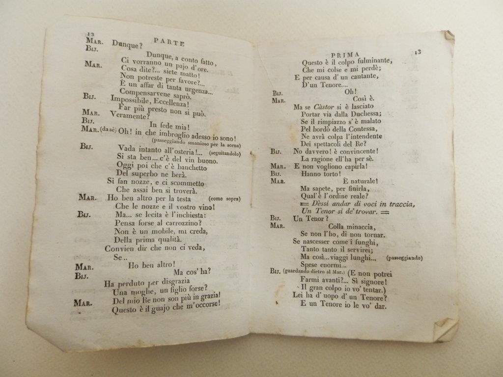 Il postiglione di Longjumeau. Melodramma comico in due parti musica del maestro Pietro Antonio Coppola da rappresentarsi nell' I. R. Teatro alla Scala l'autunno del 1838