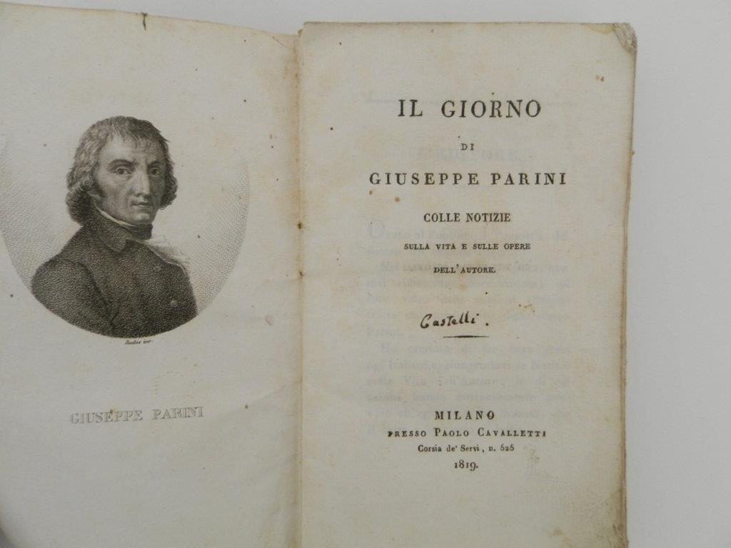 Il giorno di Giuseppe Parini colle notizie sulla vita e sulle opere dell'autore