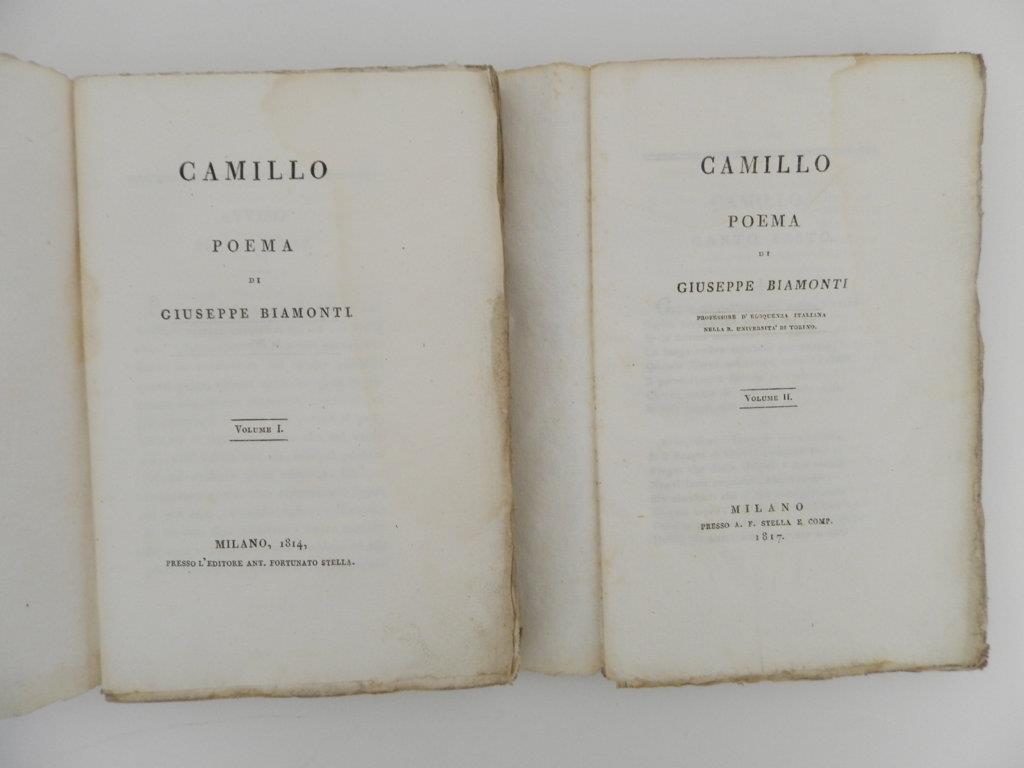 Camillo. Poema di Giuseppe Biamonti