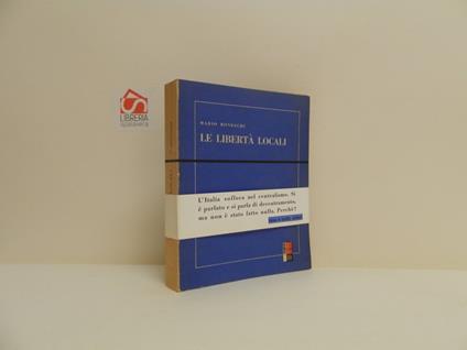 Le libertà locali - Mario Boneschi - copertina
