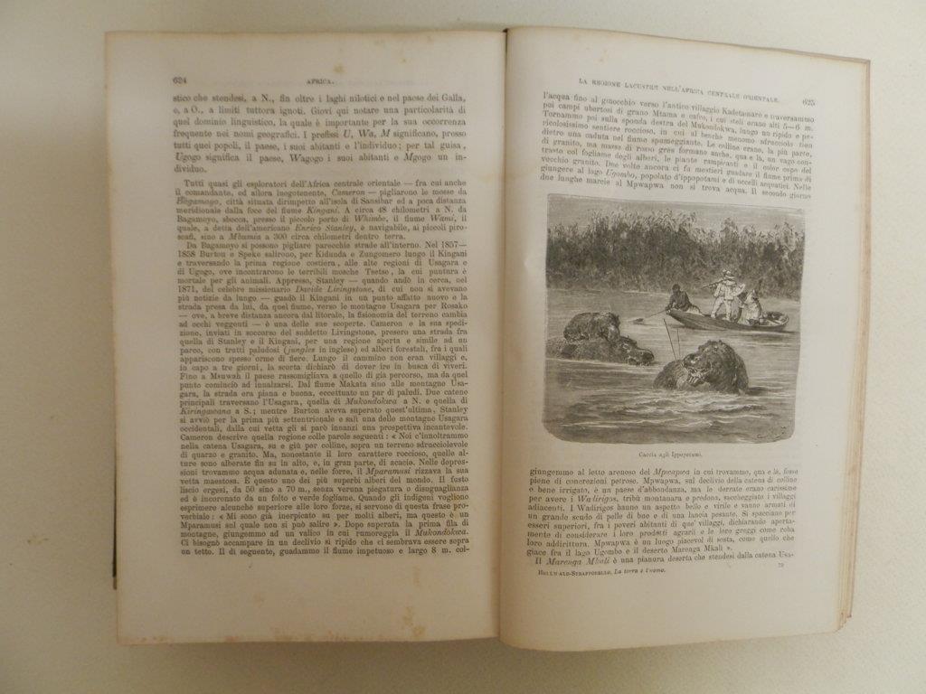 La terra e l'uomo secondo l'opera di Federico di Hellwald esposta da Gustavo Strafforello