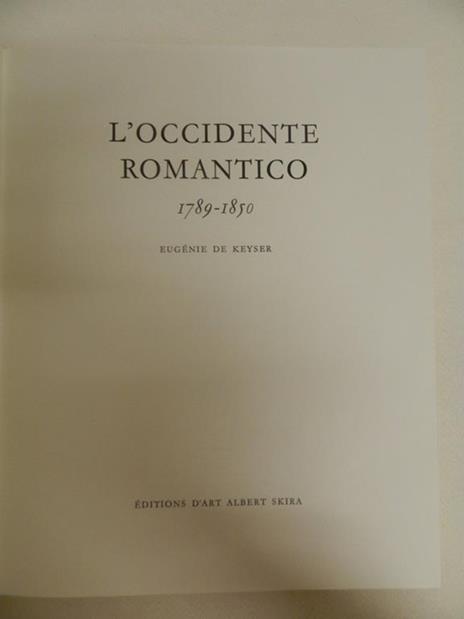 L' occidente romantico 1789-1850 - 2