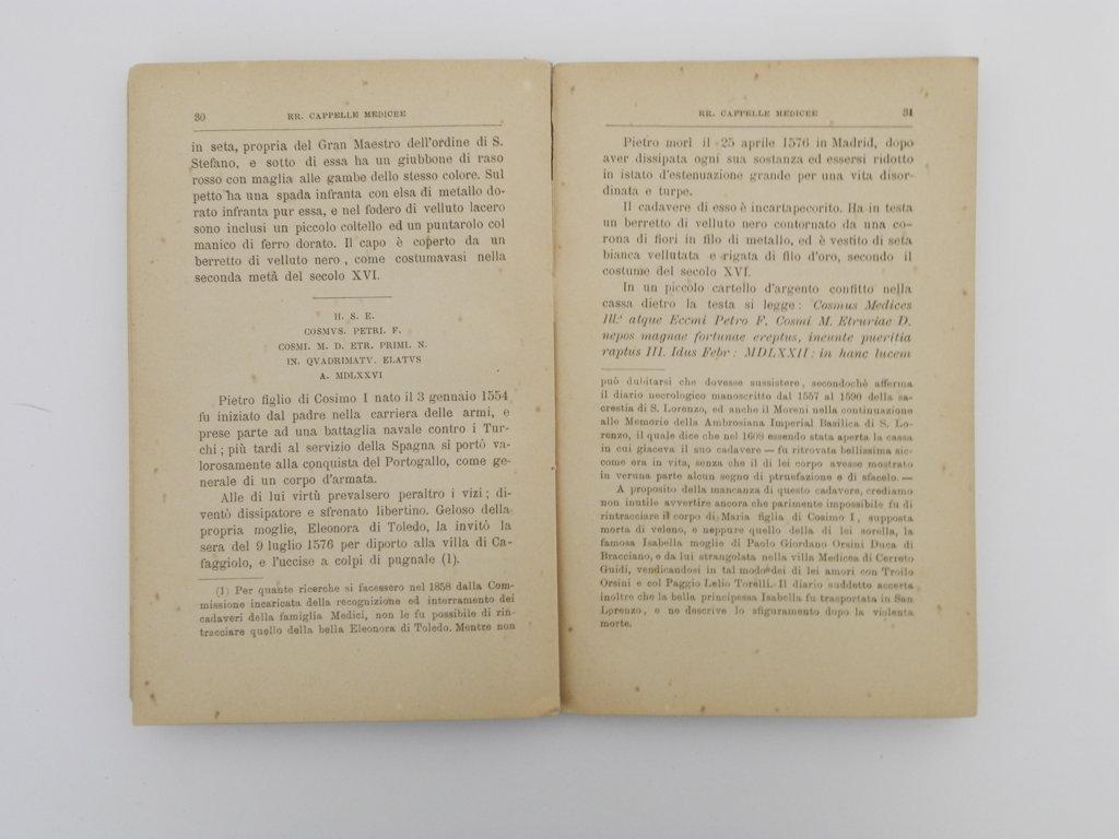 Guida per il visitatore delle RR. Cappelle medicee e R. Opificio delle pietre dure in Firenze preceduta da un breve cenno storico-descrittivo della insigne basilica di S. Lorenzo