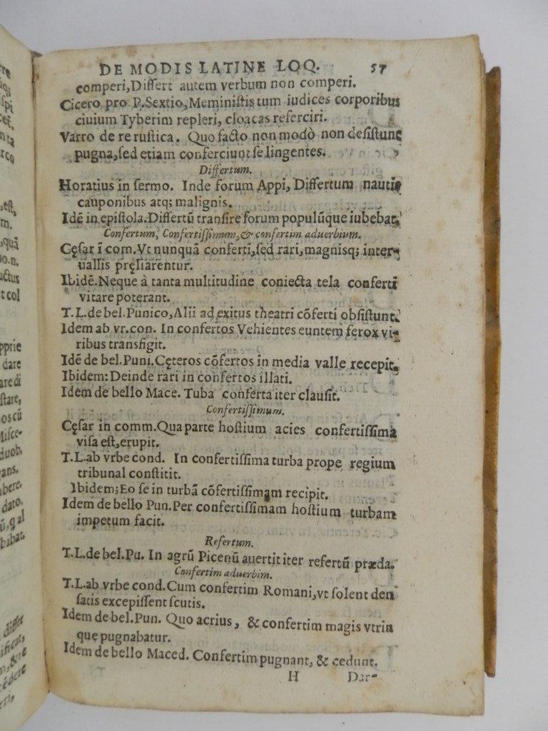 Hadrianus S. Rom. Ecclesiae cardinalis De sermone Latino, & modis Latine loquendi ... accesserunt in calce operis Horatij Tuscanellae Italicae interpretationes